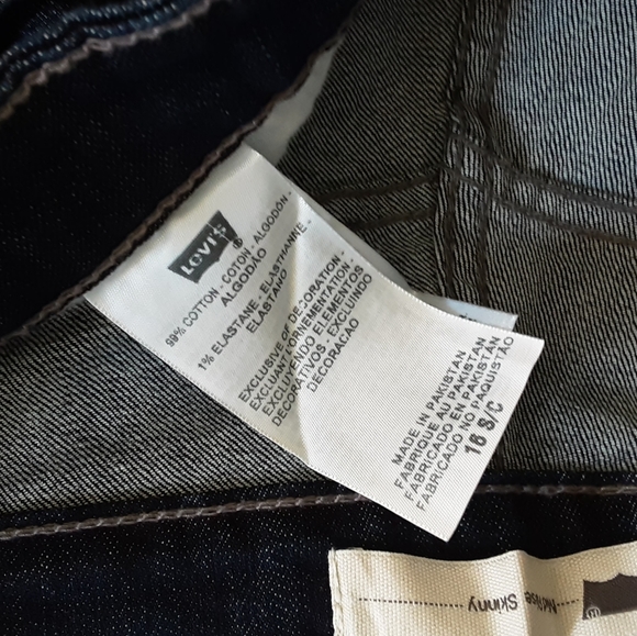 Levi's Mid Rise Skinny Leg Size 16 NWOT - Picture 13 of 13